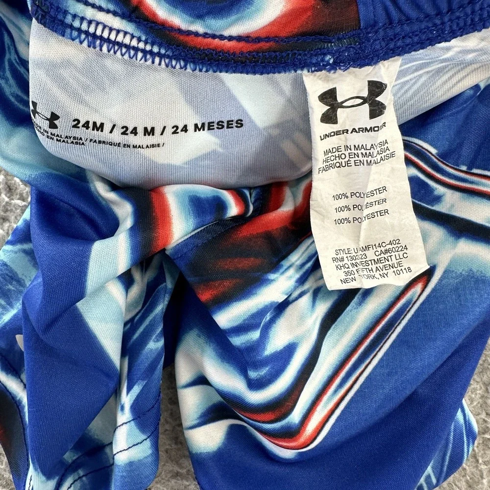 Under Armour Shorts Baby Boys Size 24 Months Blue Tie Dye Athletic Shorts 24M